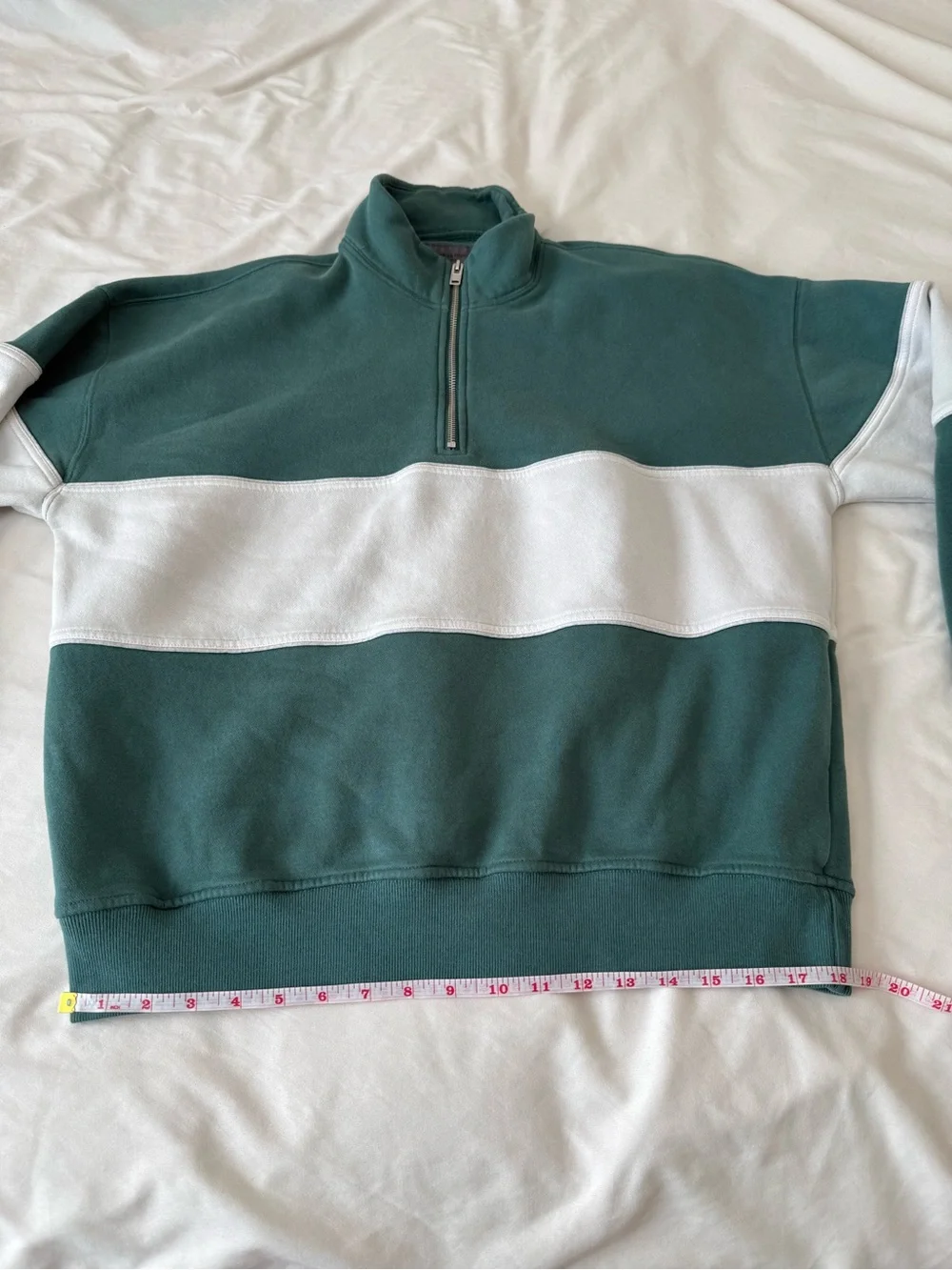 Abercrombie & Fitch Essential Half-Zip Sweatshirt Mallard Green Men’s Medium